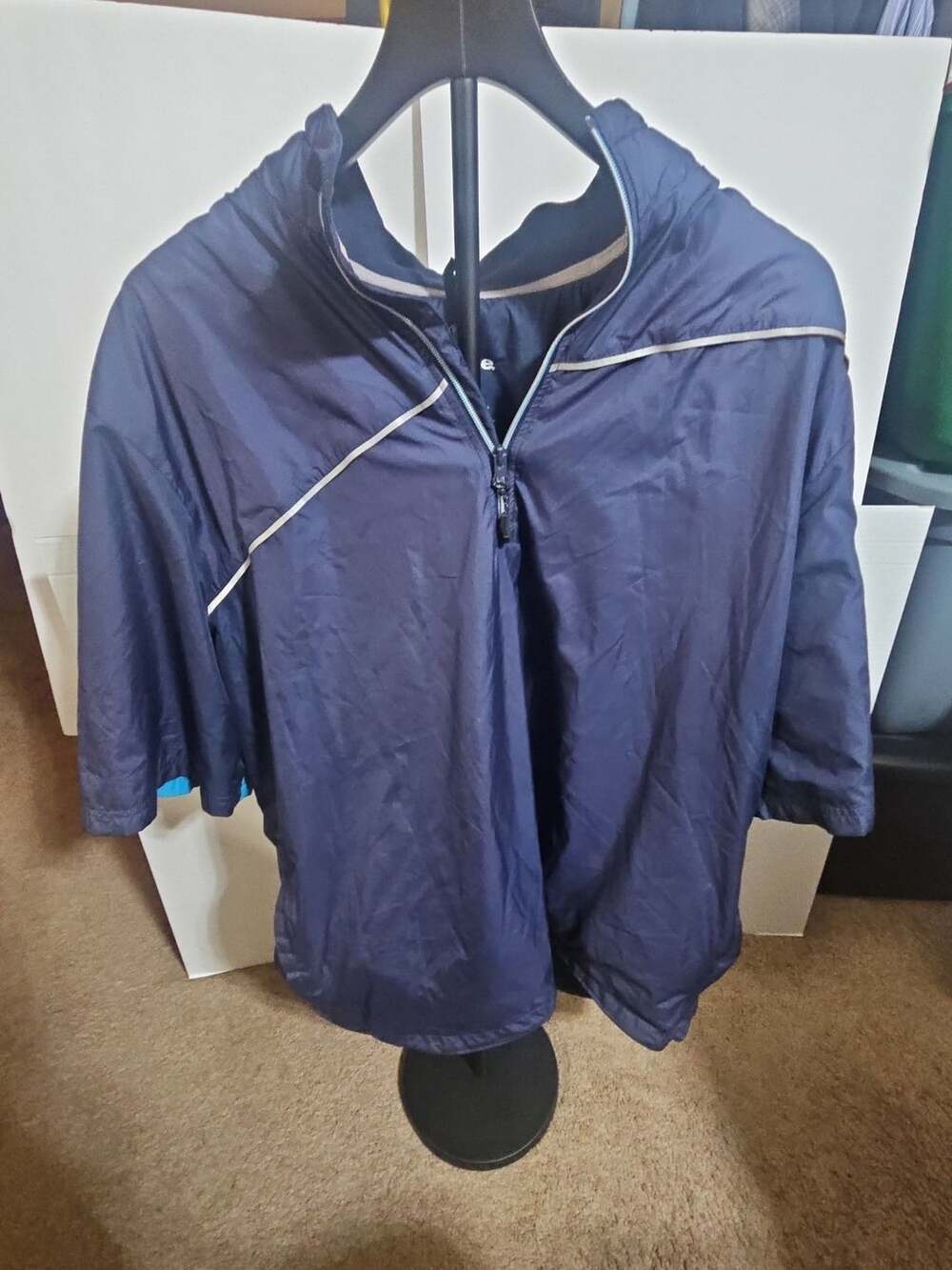 Sunice Weather Half Zip Windshirt Size XXL Blue Golf Pullover Jacket